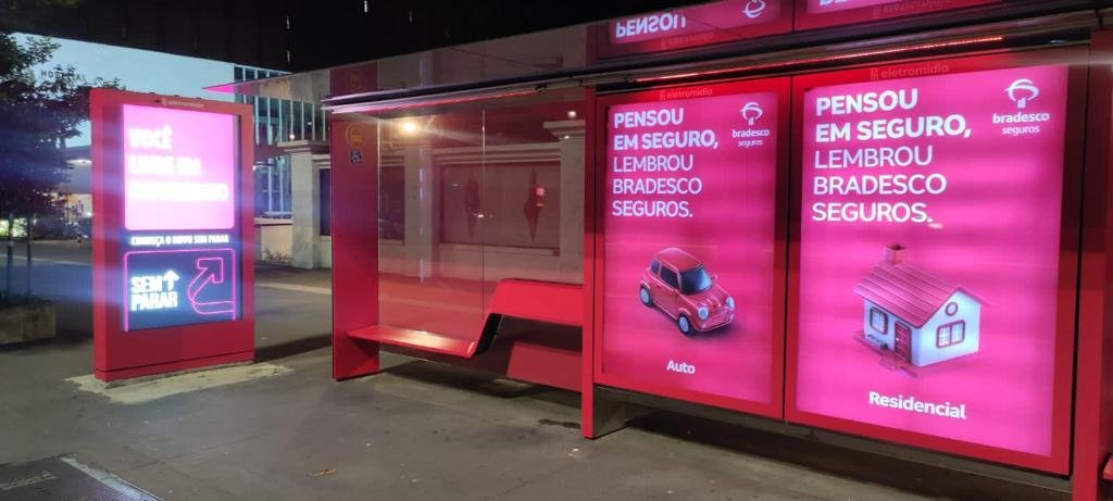 Divulgação: Bradesco Seguros Ponto de Ônibus