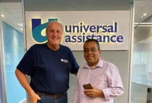 Mauricio do Amaral, CEO da Universal Assistance e Ivanildo Sousa, da Agência Seg News