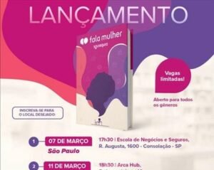 Divulgação - Lançamento do livro "Fala Mulher" | Sou Segura