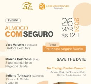 Almoço com Seguro acontece dia 26 de Março no Prodigy Santos Dumont - RJ