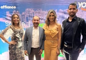 Cristiane Afonso (coordenadora Comercial da Benefício Assessoria), Luiz Quadros (diretor Comercial da You Saúde), Fabiana Cardoso (diretora Comercial da Affiance) e Darlem Gonçalves (gestor Comercial da Benefício Assessoria)