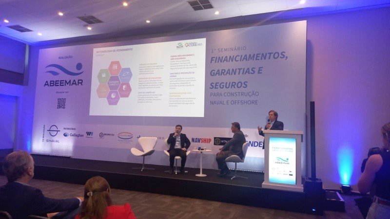 Foto: Moises Neto (gerente de Energy e Marine), Joemir Ramos (Four Corretora, empresa parceira da Gallagher) e Rodrigo Protasio (CEO da Gallagher Retail)