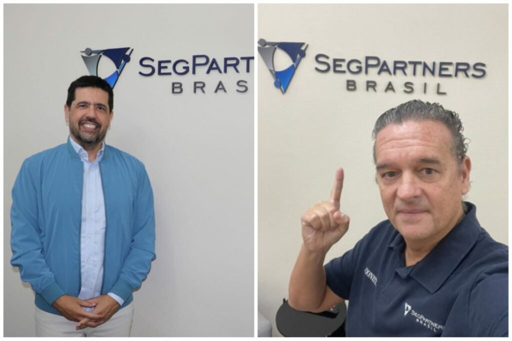 Os corretores de seguros Fernando Gonçalves e Luca Pirani