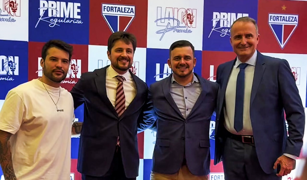 Foto: Da esquerda para a direita: Lucas Lima, Diego Zugno, diretor da Aplicap, Jeferson Aguiar e Carlos Flávio / Crédito da foto: Divulgação/Aplicap