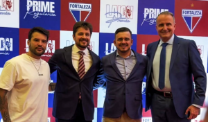 Foto: Da esquerda para a direita: Lucas Lima, Diego Zugno, diretor da Aplicap, Jeferson Aguiar e Carlos Flávio / Crédito da foto: Divulgação/Aplicap