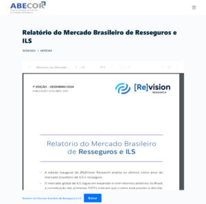 Relatório do Mercado Brasileiro de Resseguros e ILS – ABECOR-1 (1)