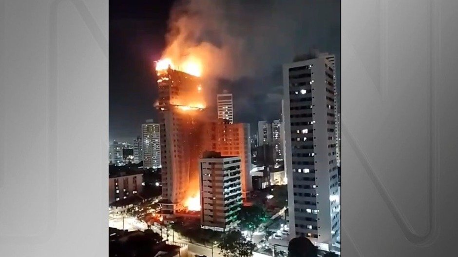 Incêndio em prédio